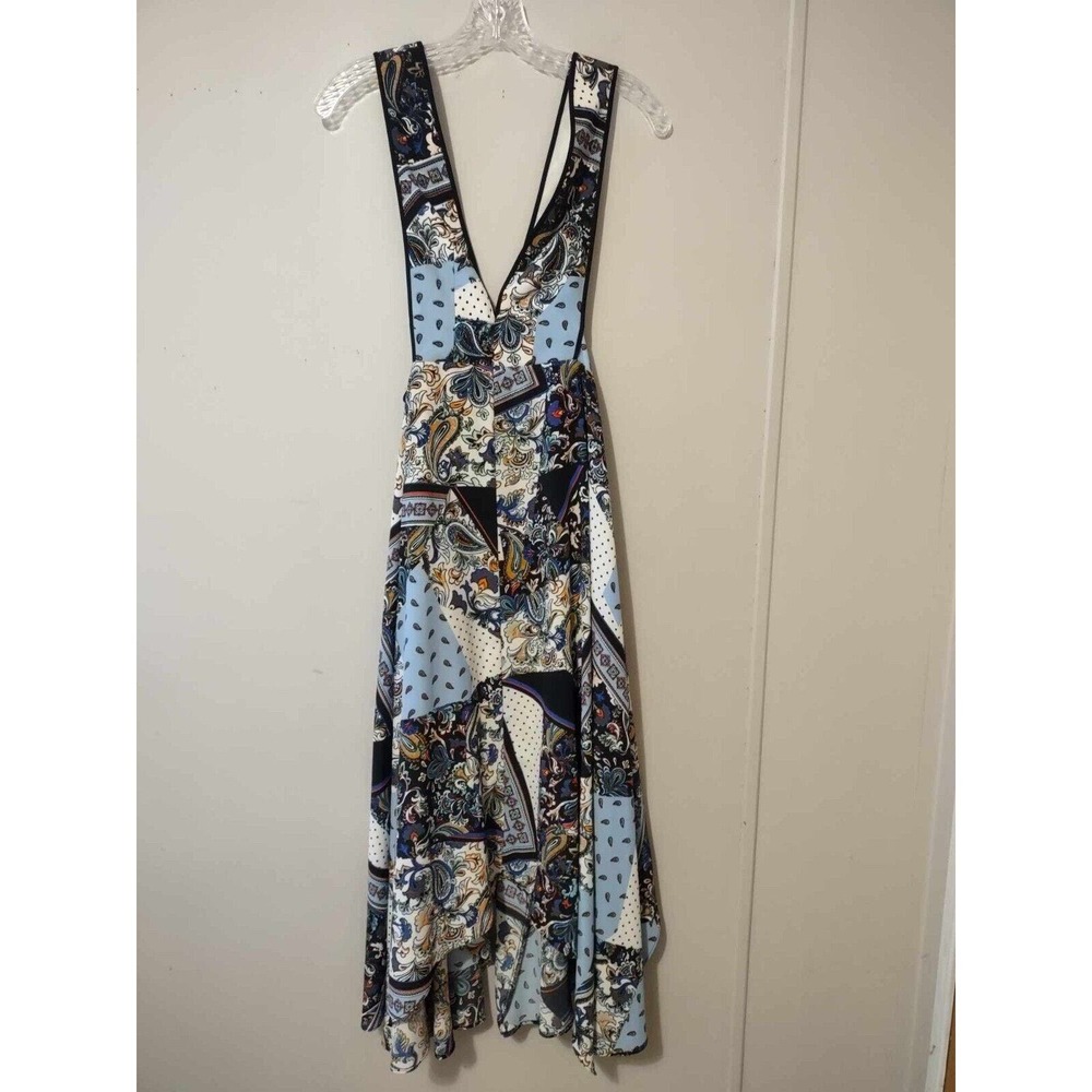 Topshop Pinafore Midi Dress Size 2 Boho Fairy - Picture 3 of 8